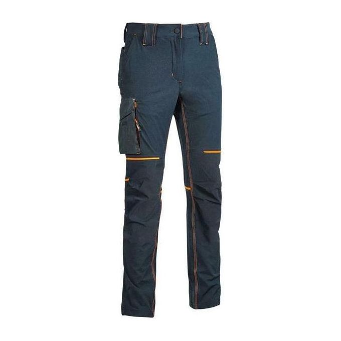 U-power WFU189DB World Pantalone da Lavoro Cargo Slim Fit Stretch Idrorepellente 86% Nylon 14% Spandex colore Deep Blue