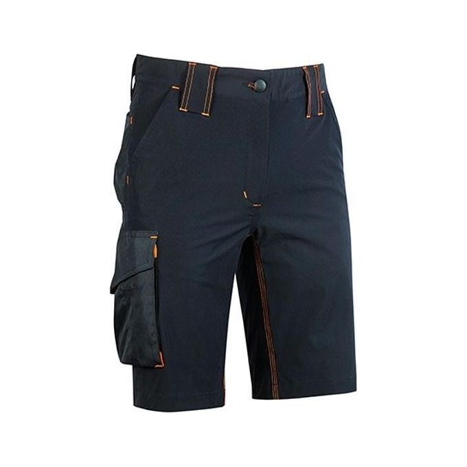 U-power FU196DB Mercury Bermuda da Lavoro Uomo Slim Fit 4 Way Stretch Idrorepellente Tasche Multiple colore Deep Blue