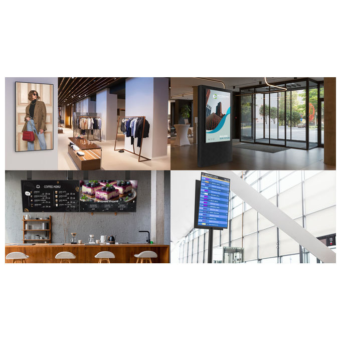 Sony FW43BZ35PB.CEI BZ35P Pannello piatto per segnaletica digitale 43'' 4K Ultra HD 500 cd-m² Wi-Fi Android 24-7 colore Nero