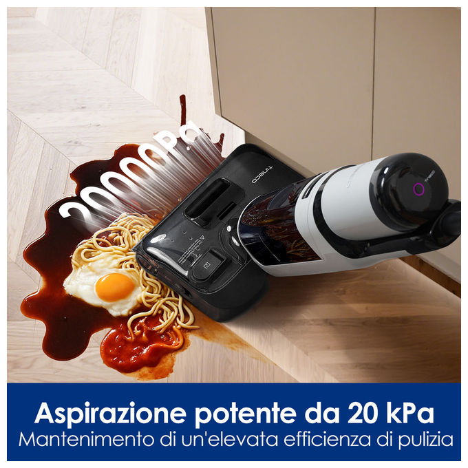 Tineco, Aspirapolvere Lavapavimenti Floor One i5 Stretch Plus, Senza Fili