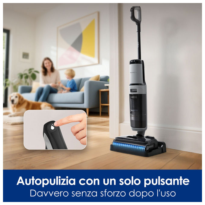 Tineco, Aspirapolvere Lavapavimenti Floor One i5 Stretch Plus, Senza Fili