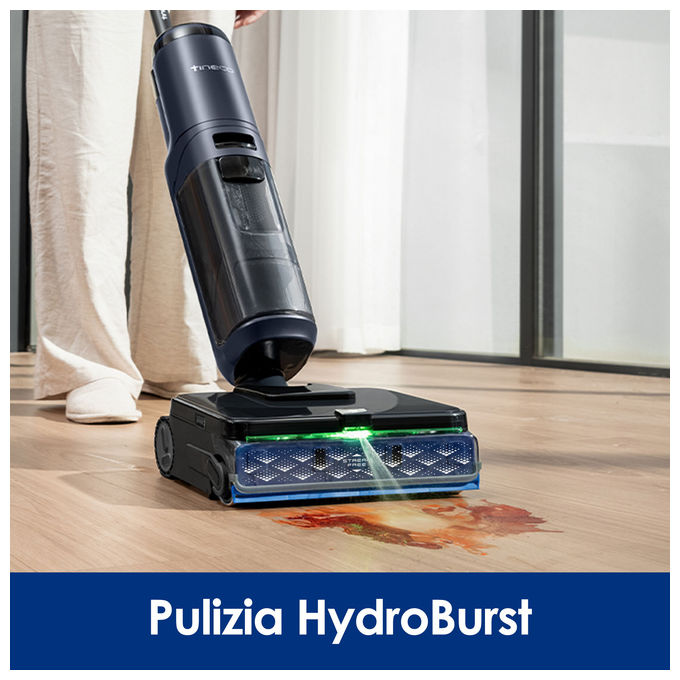 Tineco FLOOR ONE S7 MAX PRO Aspirapolvere Lavapavimenti Senza Fili 3 in 1 22000 Pa 60 min Autopulizia FlashDry colore Nero Blu