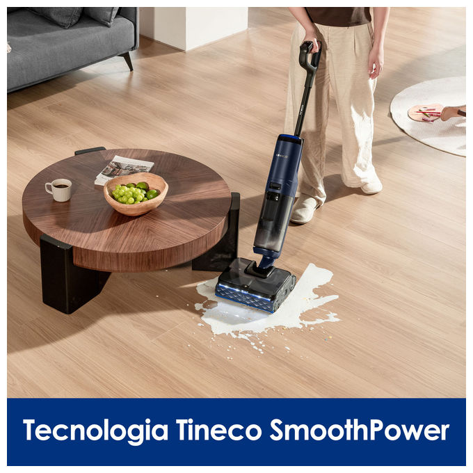 Tineco FLOOR ONE S7 MAX PRO Aspirapolvere Lavapavimenti Senza Fili 3 in 1 22000 Pa 60 min Autopulizia FlashDry colore Nero Blu