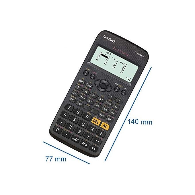 Casio FX-82DE X ClassWiz Calcolatrice Tecnico-Scientifica Senza Custodia Protettiva Nero
