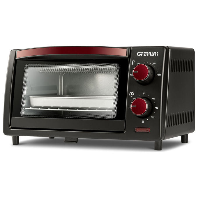 G3 Ferrari G1016900 Il Moro 10 – Fornetto elettrico 10 L, 800 W, termostato 100-230°C, timer 60 min, grill, convezione, colore Nero