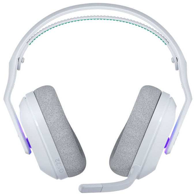 Logitech G, Cuffie Gaming G522 Lightspeed, Wireless e con Cavo, Bluetooth, Bianco
