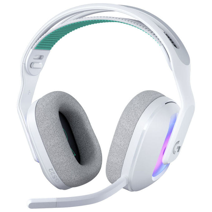 Logitech G, Cuffie Gaming G522 Lightspeed, Wireless e con Cavo, Bluetooth, Bianco