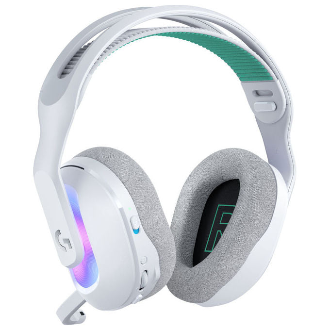 Logitech G, Cuffie Gaming G522 Lightspeed, Wireless e con Cavo, Bluetooth, Bianco