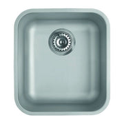 Elleci Space 340 R50 LIC340SACPUN - Lavello sottotop 1 vasca, Acciaio inox satinato, 43,6x43,6 cm, sottotop, Inox satinato