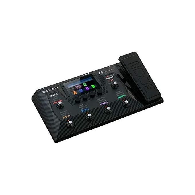 Zoom G6 Pedaliera Multieffetto per Chitarra IR Loader 9 Effetti Simultanei Touchscreen 4.3'' 240 Patch Looper USB-C