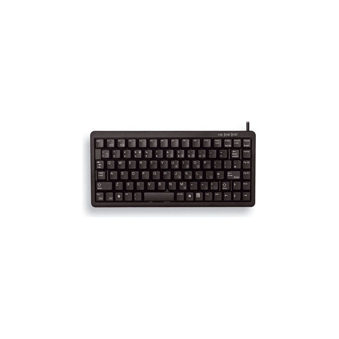 Cherry G84-4100, tastiera meccanica compatta, switch ML Gold Crosspoint, layout pan-nordico, USB e PS-2, senza tastierino, nera