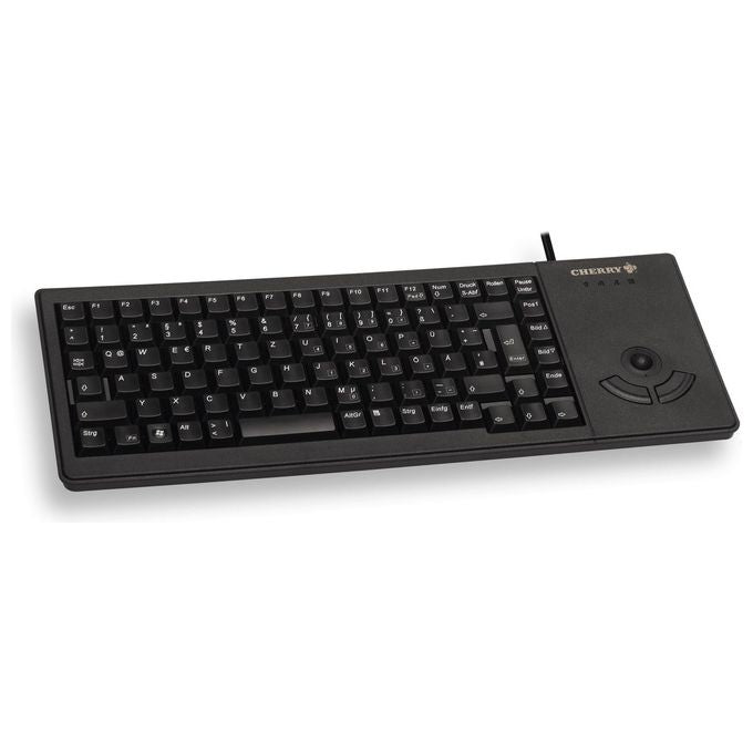 Cherry tastiera compatta con trackball, G84-5400, switch meccanici ML, connessione USB-A, layout tedesco QWERTZ, nera