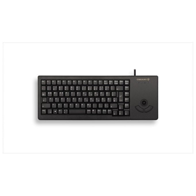 Cherry tastiera compatta con trackball, G84-5400, switch meccanici ML, connessione USB-A, layout tedesco QWERTZ, nera