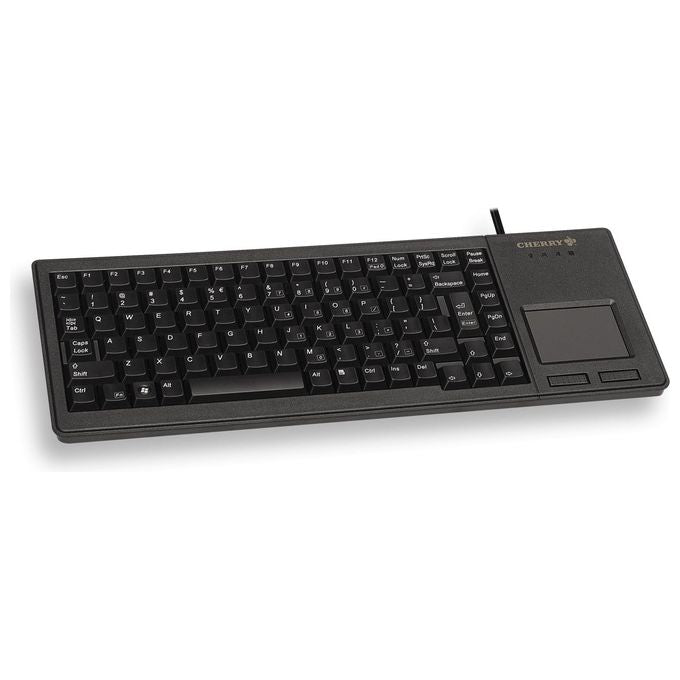 Cherry tastiera compatta con touchpad, G84-5500, interruttori meccanici ML, con cavo USB, layout nordico, nero