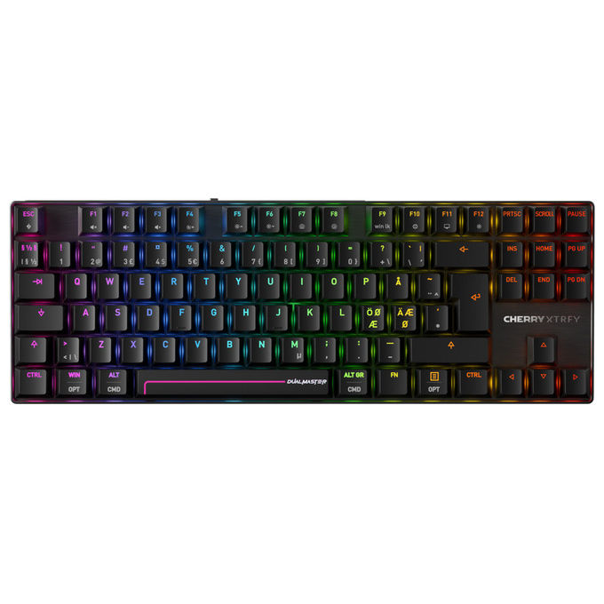Xtrfy G8E-3885HACAPN-2 MX 8.2 Pro TMR Tastiera Gaming TKL Wireless Magnetica Hot-Swap Switch Cherry MK Crystal 8000 Hz RGB colore Nero