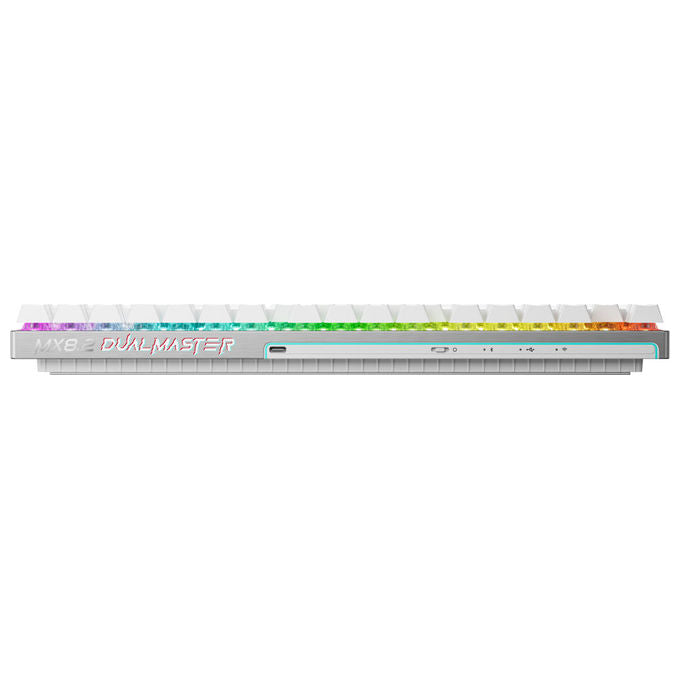 Cherry Xtrfy MX 8.2 Pro TMR Wireless, tastiera gaming TKL magnetica, switch MK Crystal hot-swap, polling rate 8000 Hz, batteria 8000 mAh, layout US, bianco