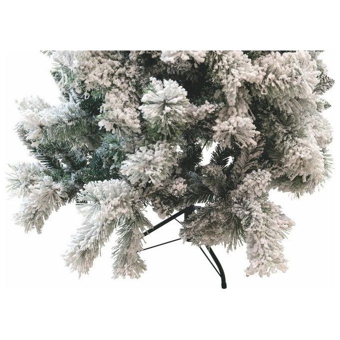 Galileo Albero di Natale Vienna Innevato 210 cm 774 Rami PVC Base Metallo