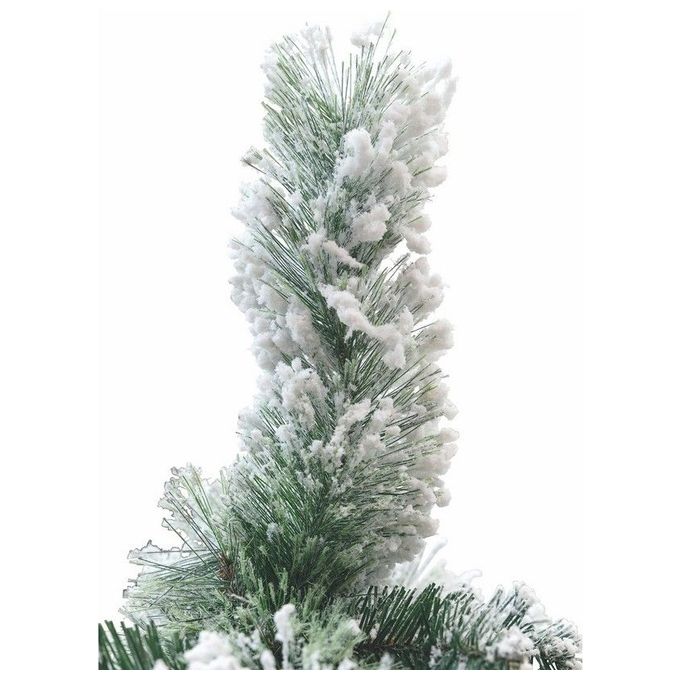 Galileo Albero di Natale Vienna Innevato 210 cm 774 Rami PVC Base Metallo