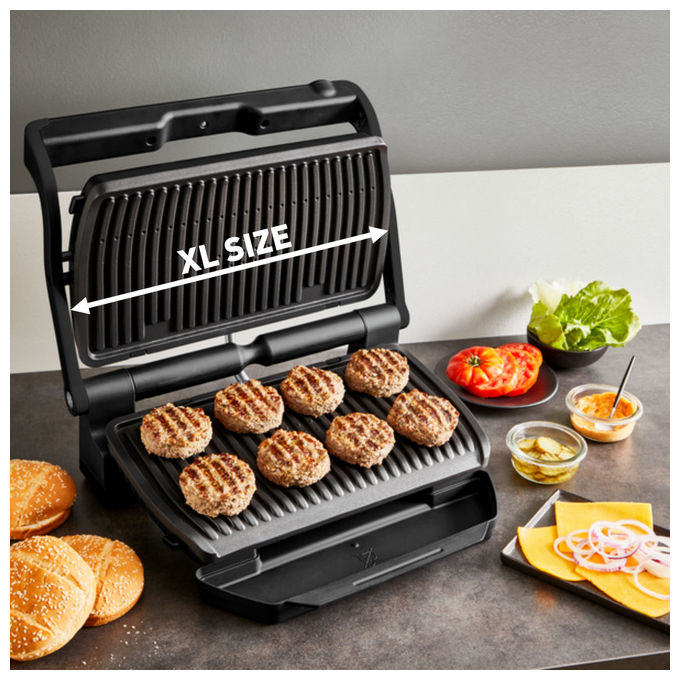 Tefal GC727810 Optigrill+ XL Griglia di contatto 2 piastre 2000 W 800 cm² colore Nero