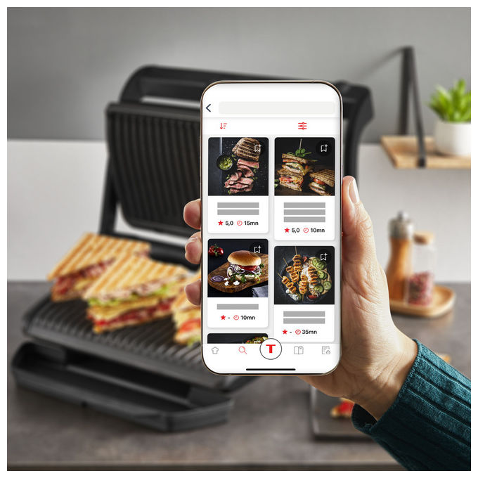 Tefal GC727810 Optigrill+ XL Griglia di contatto 2 piastre 2000 W 800 cm² colore Nero