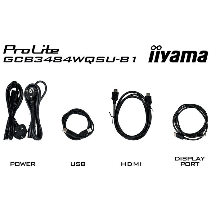 Iiyama G-Master GCB3484WQSU-B1 monitor curvo gaming 34'', VA UWQHD 3440x1440, 180Hz, 0,4ms, FreeSync Premium, HDR400
