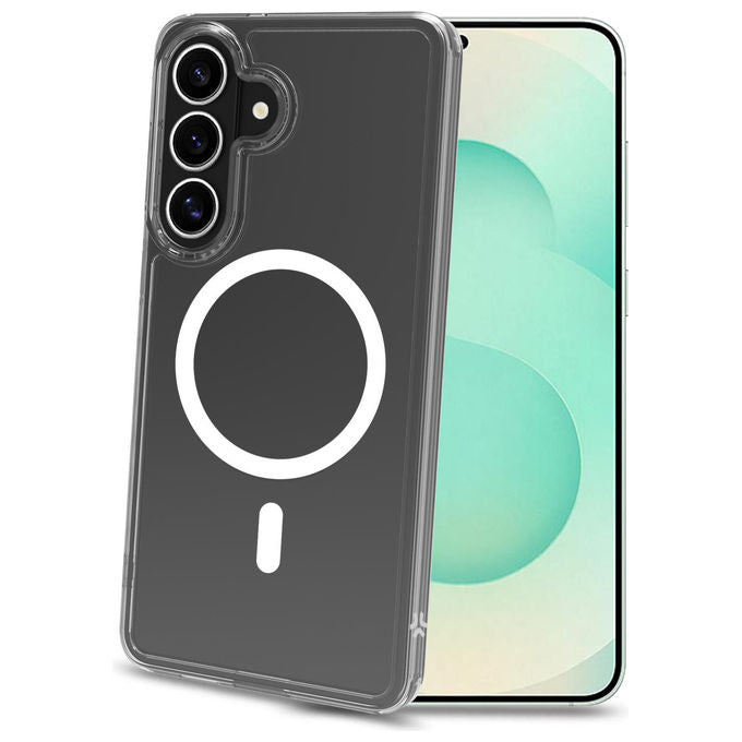 Celly, Cover Gelskin MagSafe, Trasparente, TPU, per Samsung Galaxy S26+ 5G