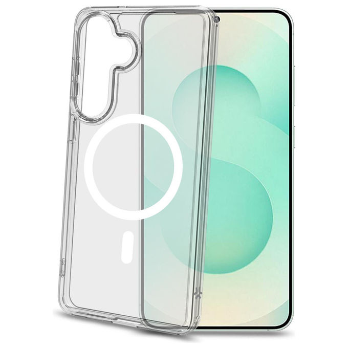 Celly, Cover Gelskin MagSafe, Trasparente, TPU, per Samsung Galaxy S26+ 5G