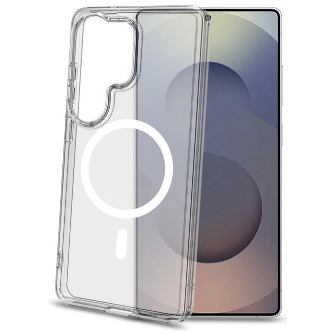 Celly, Cover Morbida, Trasparente Nero, Anti-shock, Compatibile con Samsung Galaxy S26 Ultra 5G