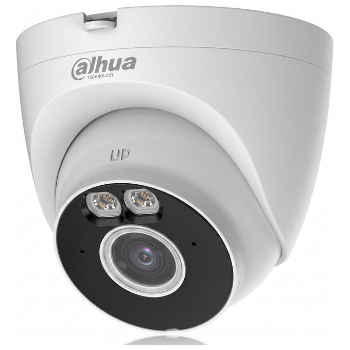 Dahua T4A-LED Telecamera di Sicurezza Turret 4 MP Wi-Fi Focale Fissa 12 VDC Alimentatore Incluso colore Bianco