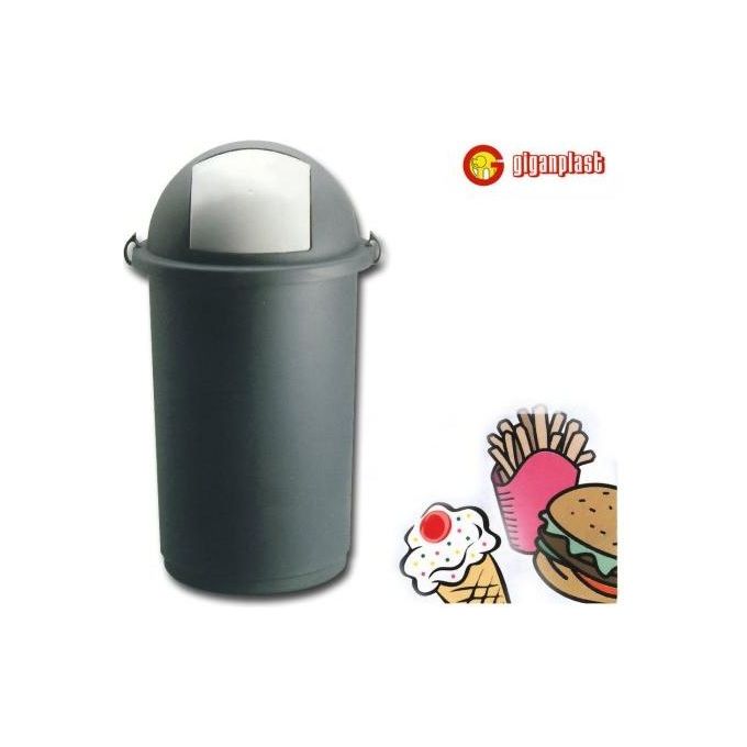 Giganplast 8002942011023 Push Portabox con Coperchio 50 lt Polipropilene colore Grigio