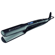 Ga.Ma GI3036 X-Wide Digital Piastra per Capelli Titanio 4D Ionic Ozone 150-230°C Display Digitale colore Nero