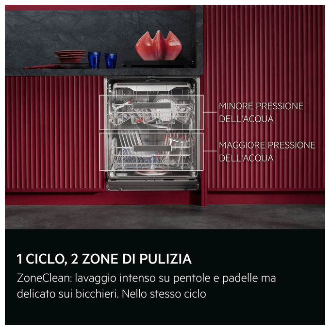 AEG GI9210X2TF Serie 9000 Lavastoviglie Incasso Totale 14 coperti Classe A-10% 37 dB AirDry (60x86.5x63.5 cm) colore Nero