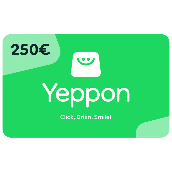 Gift Card Yeppon - Carta regalo da 250 Euro via e-mail