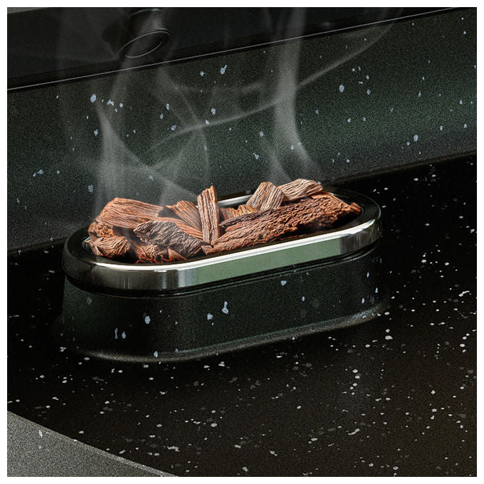 Philips HD6212-90 Griglia Elettrica da Tavolo 2400 W Affumicatore Infusore Aromi Piastre Maifan 1250 cm² colore Nero