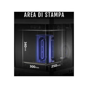 Sharebot GUIDER3 GUIDER 3 Stampante 3D ABS PLA per uso professionale laboratori piccole imprese colore Nero