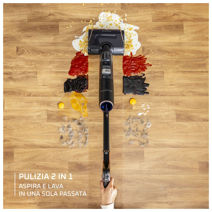 Rowenta GZ5736E0 X-Clean 7 Lavapavimenti Senza Fili WetandDry 250W autonomia 50 min 0.5L serbatoio 650 ml colore Nero