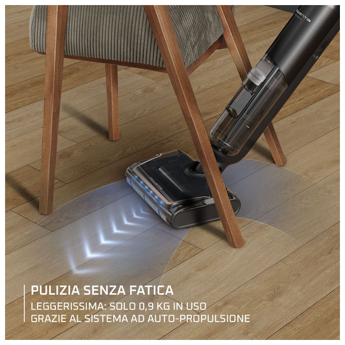 Rowenta GZ5736E0 X-Clean 7 Lavapavimenti Senza Fili WetandDry 250W autonomia 50 min 0.5L serbatoio 650 ml colore Nero