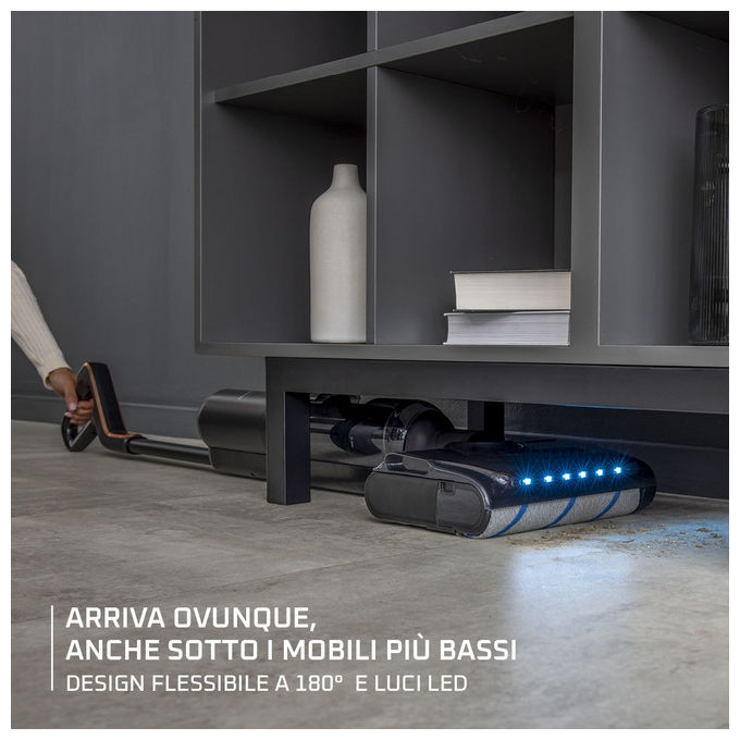 Rowenta GZ5736E0 X-Clean 7 Lavapavimenti Senza Fili WetandDry 250W autonomia 50 min 0.5L serbatoio 650 ml colore Nero