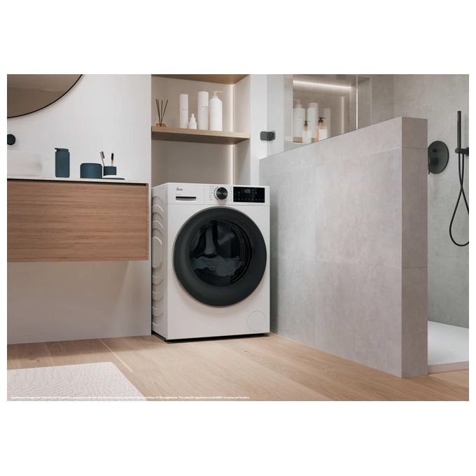 Hoover H3W48SBL10H-S H-CARE 300 Lavatrice Slim 8 Kg 1400 rpm Classe A 35% efficiente (85x60x52 cm) colore Bianco