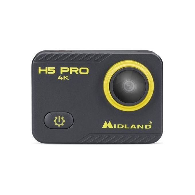 Midland C1515 H5 Pro Action Cam 4K 30fps 16 MP Wi-Fi Stabilizzatore Waterproof 30m Schermo LCD 2'' colore Nero