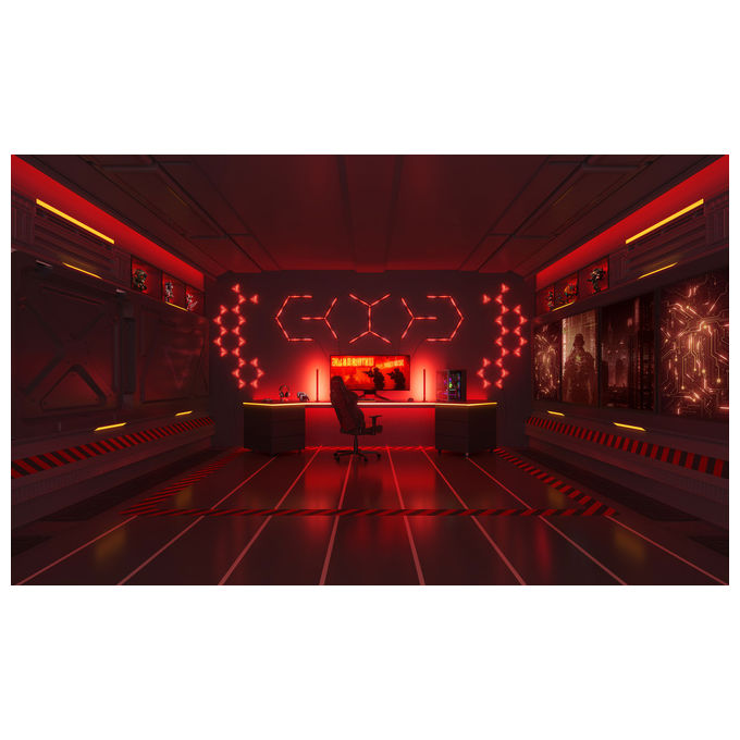 Govee H6063 Gaming Wall Light RGBIC Smart con App Alexa Google Assistant Matter 45x37x3 cm colore RGBIC