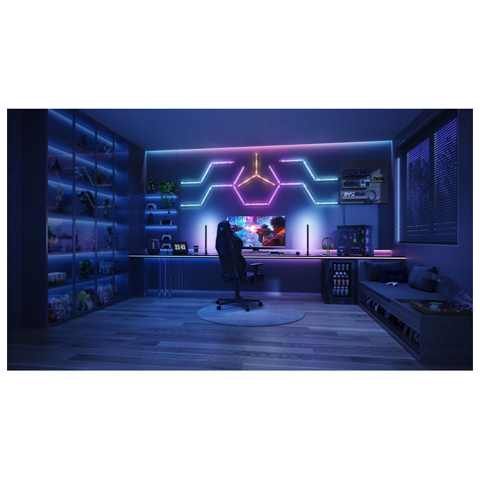 Govee H6063 Gaming Wall Light RGBIC Smart con App Alexa Google Assistant Matter 45x37x3 cm colore RGBIC