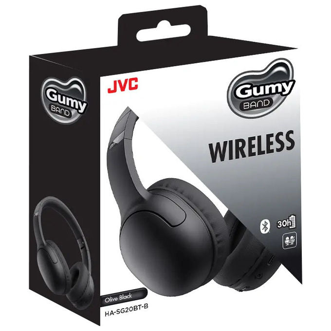 JVC HA-SG20BT Cuffie On-Ear Wireless Olive Black colore Olive Black