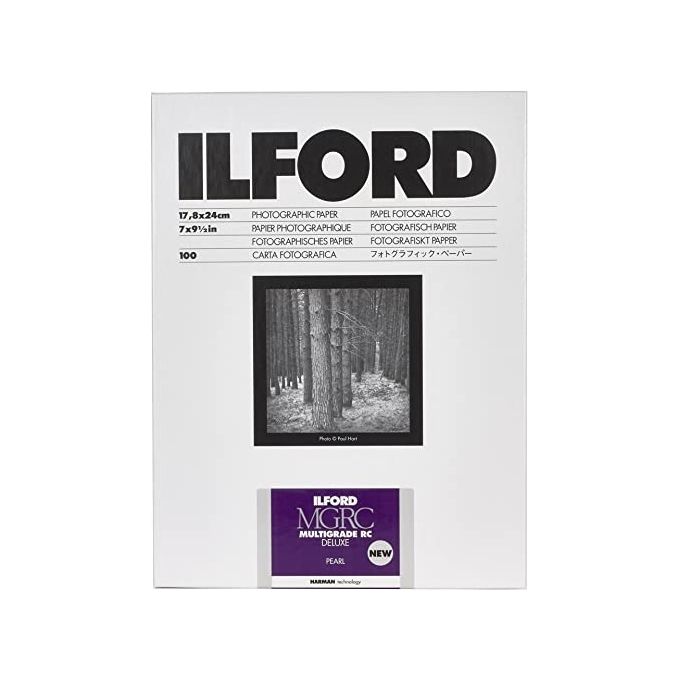 Ilford HAR1180233 Multigrade RC Deluxe Carta Fotografica Perlata 17,8 x 24 cm 100 fogli colore Bianco e Nero