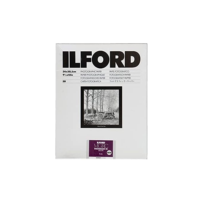 Ilford MULTIGRADE V RC DELUXE Carta Fotografica a Contrasto Variabile 50 Fogli Superficie Perla 24 x 30,5 cm colore Bianco
