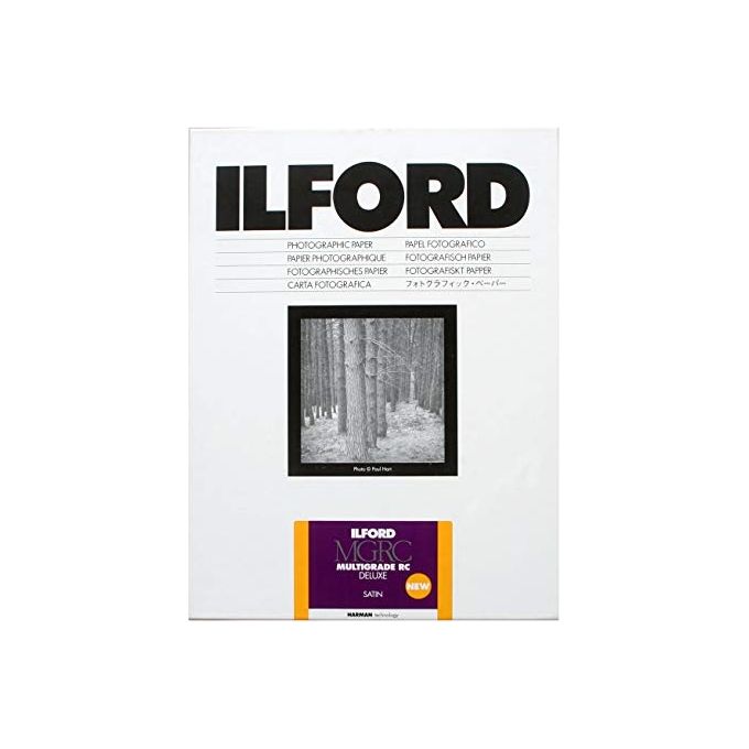 Ilford HAR1180507 MULTIGRADE V RC DELUXE Carta Fotografica 100 Fogli 18x24 cm Finitura Satinata colore Bianco