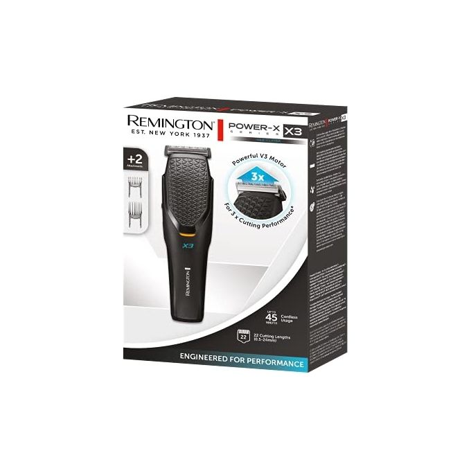 Remington HC3000 Power X Series X3 Tagliacapelli 22 lunghezze lame acciaio autonomia 45 min colore Nero