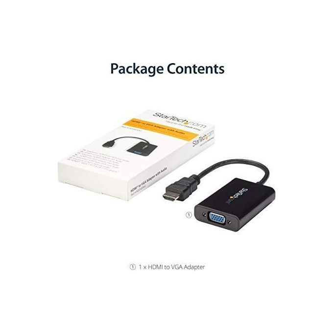 StarTech Adattatore convertitore video HDMI a VGA con audio per PC desktop-laptop-ultrabook - 1920x1200