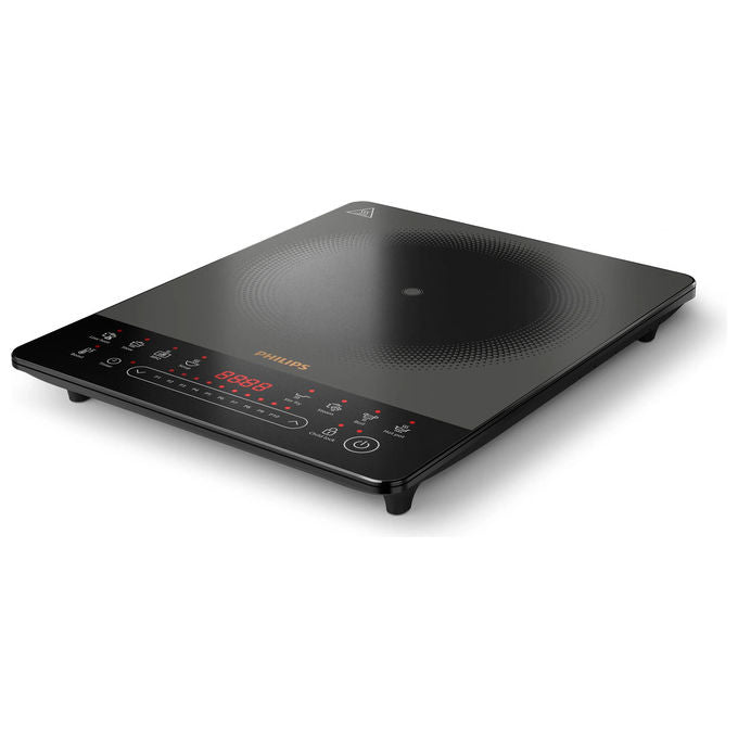 Philips piastra a induzione serie 5000 HD5850-90, 2000W, 10 livelli di potenza, 8 programmi, touch, vetroceramica, nero
