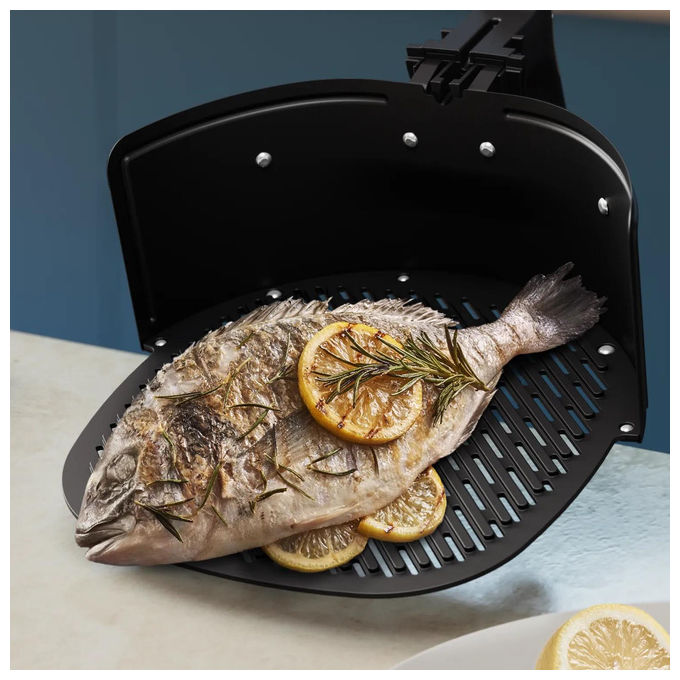 Philips HD9963-00 Piastra per Pizza e Griglia Accessorio Airfryer Combi 7000 8.3 L antiaderente lavabile colore Nero